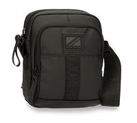 Pepe Jeans Hoxton Bandolera Mediana Negro 17x22x8 cms Poliéster y PU