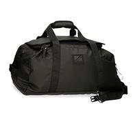 Pepe Jeans Hoxton Bolsa de Viaje Negro 56x32x25,5 cms Poliéster y PU