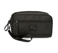 Pepe Jeans Hoxton Bolso de Mano Negro 24,5x15x6 cms Poliéster y PU