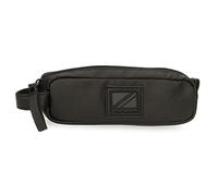 Pepe Jeans Hoxton Estuche Negro 19x5x3,5 cms Poliéster y PU