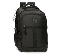 Pepe Jeans Hoxton Mochila para Portátil, Negro, Adaptable 15,6"