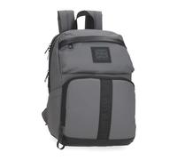 Pepe Jeans Hoxton Mochila para Portátil Portátil 15,6 pulgadas Gris 25x37x12 cms Poliéster y PU 9,25L by Joumma Bags