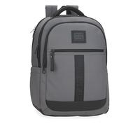 Pepe Jeans Hoxton Mochila para Portátil Portátil 15,6 pulgadas Gris 31x44x15 cms Poliéster y PU 20,46L by Joumma Bags