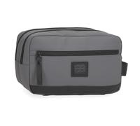 Pepe Jeans Hoxton Nececer Adaptable Gris 26x16x12 cms Poliéster y PU by Joumma Bags