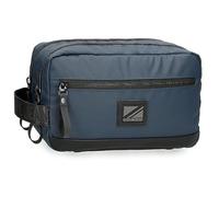 Pepe Jeans Hoxton Neceser Dos Compartimentos Azul 26x16x12 cms Poliéster