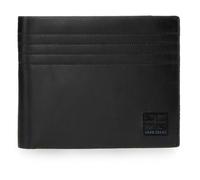 Pepe Jeans Billetero con tarjetero Hudson Piel Negro 12,5x9,5x1 cm by Joumma Bags