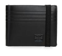 Pepe Jeans Hudson Cartera con Cinta elástica Negro 11,5x8,5x1 cms Piel by Joumma Bags