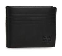 Pepe Jeans Hudson Cartera Horizontal con Billetera Extraible Negro 11x8,5x1 cms Piel by Joumma Bags