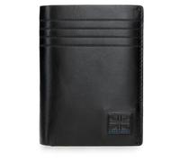 Pepe Jeans Hudson Cartera Vertical con Monedero Negro 8,5x11,5x1 cms Piel by Joumma Bags