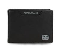 Pepe Jeans Indiana Billetero con Monedero Negro 11,5x8x1 cms Piel by Joumma Bags