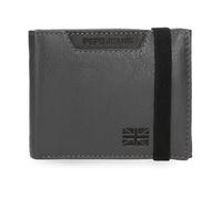 Pepe Jeans Indiana Cartera con Cinta elástica Gris 11,5x8,5x1 cms Piel by Joumma Bags