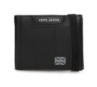 Pepe Jeans Indiana Cartera con Cinta elástica Negro 11,5x8,5x1 cms Piel by Joumma Bags
