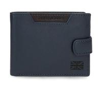 Pepe Jeans Indiana Cartera Horizontal con Cierre de Clic Azul 11x8,5x1 cms Piel by Joumma Bags