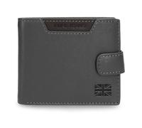 Pepe Jeans Indiana Cartera Horizontal con Cierre de Clic Gris 11x8,5x1 cms Piel by Joumma Bags