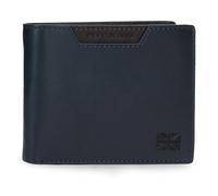 Pepe Jeans Indiana Cartera Horizontal con Monedero Azul 12,5x9,5x1 cms Piel by Joumma Bags