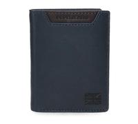 Pepe Jeans Indiana Cartera Vertical Azul 8,5x10,5x1 cms Piel by Joumma Bags