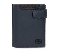Pepe Jeans Indiana Cartera Vertical con Cierre de Clic Azul 8,5x10,5x1 cms Piel by Joumma Bags