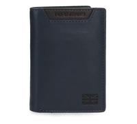 Pepe Jeans Indiana Cartera Vertical con Monedero Azul 8,5x11,5x1 cms Piel by Joumma Bags
