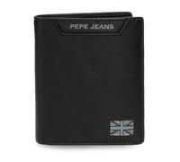 Pepe Jeans Indiana Cartera Vertical Negro 8,5x10,5x1 cms Piel by Joumma Bags