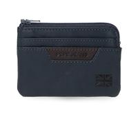 Pepe Jeans Indiana Monedero con Tarjetero Azul 11x7x1,5 cms Piel by Joumma Bags