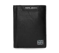 Pepe Jeans Indiana Tarjetero Negro 9x11x1 cms Piel by Joumma Bags