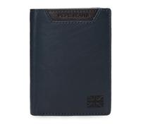 Pepe Jeans Indiana Tarjetero Vertical Azul 9x11x1 cms Piel by Joumma Bags