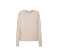 Pepe Jeans Isela Crew Neck Prendas de Punto, Marrón (Light Beige), L para Mujer