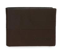 Pepe Jeans Ithaca Billetero con Monedero Marrón 11x8x1 cms Piel by Joumma Bags
