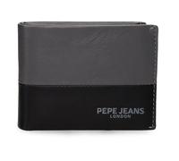 Pepe Jeans Ithaca Cartera con Monedero Gris 11x8x1 cms Piel by Joumma Bags