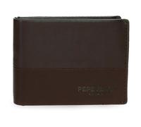 Pepe Jeans Ithaca Cartera con Monedero Marrón 11x8x1 cms Piel by Joumma Bags