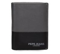 Pepe Jeans Ithaca Cartera con Tarjetero Gris 8,5x11x1 cms Piel by Joumma Bags