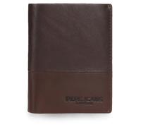 Pepe Jeans Ithaca Cartera con Tarjetero Marrón 8,5x11x1 cms Piel by Joumma Bags