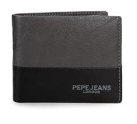 Pepe Jeans Ithaca Cartera Horizontal con Billetera Extraible Gris 11x8,5x1 cms Piel by Joumma Bags