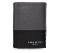 Pepe Jeans Ithaca Cartera Vertical con Monedero Gris 8,5x11,5x1 cms Piel by Joumma Bags