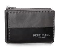 Pepe Jeans Ithaca Monedero con Tarjetero Gris 11x7x1,5 cms Piel by Joumma Bags