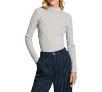 Pepe Jeans Izabel Turtleneck Prendas de Punto, Gris (Light Grey), XS para Mujer