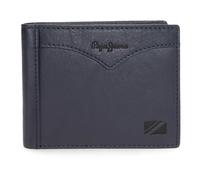 Pepe Jeans Jacket Cartera con Tarjetero Azul 11x8,5x1 cms Piel by Joumma Bags
