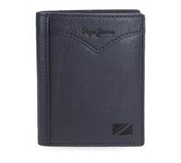 Pepe Jeans Jacket Cartera Vertical con Monedero Azul 8,5x10,5x1 cms Piel by Joumma Bags