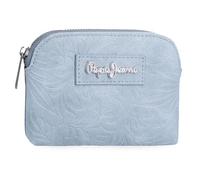Pepe Jeans Jana Monedero Azul 11,5x8,5x1,5 cms Poliéster con Detalles en Piel Sintética by Joumma Bags