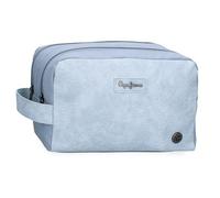 Pepe Jeans Jana Neceser Azul 26x16x12 cms Poliéster con Detalles en Piel Sintética by Joumma Bags