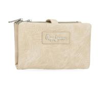 Pepe Jeans Jana Cartera con Monedero Beige 14,5x9x2 cms Poliéster y PU by Joumma Bags