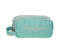 Pepe Jeans Jane Estuche Triple Azul 22x10x9 cms Poliéster