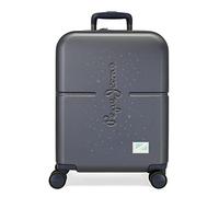 Pepe Jeans Jane Maleta de cabina, azul, Rígida, 4 Ruedas dobles