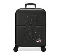 Pepe Jeans Jane Maleta de cabina Negro 40x55x20 cms Rígida ABS Cierre TSA integrado 37L 2,74 kgs 4 Ruedas dobles Extensible Equipaje de Mano