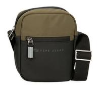 Pepe Jeans Jarvis Bandolera Pequeña Verde 15x19,5x6 cms Piel Sintética y Poliéster L by Joumma Bags