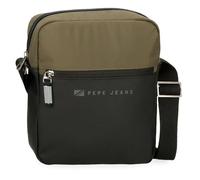 Pepe Jeans Jarvis Bandolera Portatablet Verde 23x27x7 cms Piel Sintética y Poliéster L by Joumma Bags