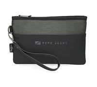 Pepe Jeans Jarvis Bolso de Mano Verde 25x16x1 cms Poliéster con detalles en Piel Sintética