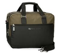 Pepe Jeans Jarvis Carteron para Portátil 15,6" Verde 40x30x11 cms Piel Sintética y Poliéster L by Joumma Bags