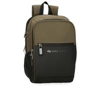 Pepe Jeans Jarvis Mochila para Portátil 12" Verde 25x37x10 cms Piel Sintética y Poliéster 11,1L by Joumma Bags