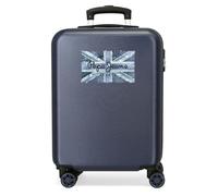 Pepe Jeans Jebb Maleta de Cabina Azul 38x55x20 cms Rígido 2 kgs Cierre de combinación Lateral ABS 2 kgs 35L Equipaje de Mano by Joumma Bags